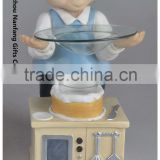 Chef Polyresin Aroma Oil Burner with Glass Bowl