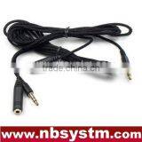 3.5mm Stereo Headset Extension Cable With Nylon Sleeve