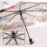 PRECIOUS 3 FOLD HAND OPEN UMBRELLA