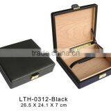 Simple Leather Cigar Travel Box Small Packing Box Wholesale thumbnail-1