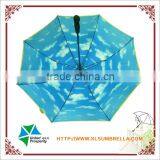 30" Big Size Blue Sky Double Canopy Golf Umbrella thumbnail-2