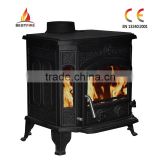 Freestanding traditional indoor coal burning cast iron burner