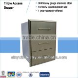 304 Stainless Steel Three drawer system