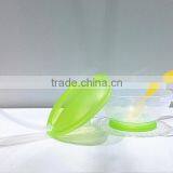 New PP Plastic Baby Transparent Decorative Pattern Suction Bowl With Spoon thumbnail-2