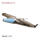 professional ultra-thin lcd digital vibrating hair straightener with mch/ptc heater