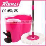 LOT OF 2 ITEMS - Spin Dry Mop and Bucket with Pedal - 360 Degree Rotating Mop.