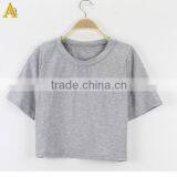 Cotton Plain Tee Shirts Wholesale for Women thumbnail-1