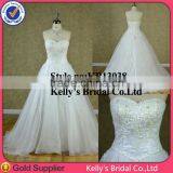 2014 Sweetheart Neckline Crystal Bead Lace Princess Wedding Dress thumbnail-1