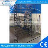 Metal Easy Assembling Shoe Rack,10 Tiers Display Shoe Rack, Black Color thumbnail-1