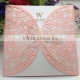 High Quality Decorating Laser Cut Wedding Invitations thumbnail-2