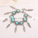 Leaf Alloy Tassel With Resin Diamon Bracelet 2016 Tassel thumbnail-5