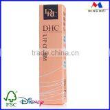 Pink Two Tuck Small Paper Packing Card Box For Lipsticks ,Body Care Products Manufacturer