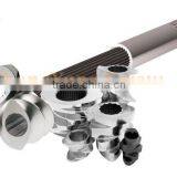 Element Screws Segment Modular Cylinder Parallel Twin Screw Barrel With Splined Shaft