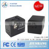 Hot Sell Promotion Gifts Internation Usa Travel Universal Adapter Usb (JS-148) thumbnail-3