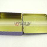 Square Make-up Cosmetic Tin Box With Hinged thumbnail-3