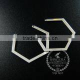 40*34mm Silver Plated Geometric Simple Pendant Charm DIY Earrings Chandelier Jewelry Supplies 1820282 thumbnail-3