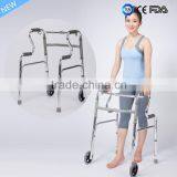 Aluminum Foldable Exercise Walker Rollator,recovery Walker for Elderly thumbnail-4