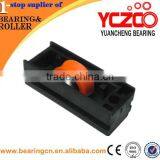 Black Plastic Housing Single Sliding Roller thumbnail-2