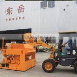 QTM6-25 Hollow Concrete Brick Machine Mobile Block Making Machine thumbnail-4