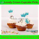 Bling Lovely Crown Cupcake Pick For Decoration Wedding Birthday Party Best Gifts thumbnail-1