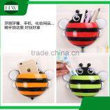Sucker Toothbrush Holder Bee Shape Plastic Toothbrush Holder Bee Wall Mount Strong Chuck Plastic Little Bee With Suction Cup thumbnail-3