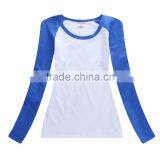 Long Sleeve Thick Sublimation t Shirt Design Wholesale Blank Maternity t Shirts thumbnail-4