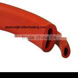 Red High Elasticity Silicone Sponge Extrusion Insulation Pipe thumbnail-1