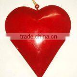Lovely High Sale Christmas Decoration Gift Item Metal Hanging Heart thumbnail-1