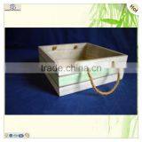 Factory Price Slotted Handles Wooden Storage Tray thumbnail-1