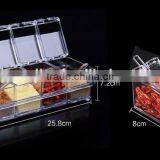 New Arrival Crystal Seal Waterproof With Spoon Condiment Seasoning Box Cruet thumbnail-4
