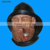 Bossing Clipper Captain Sculpture Bust Outdoor Wall Plaque thumbnail-1