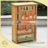 Shabby Chic Colorful File Cabinets thumbnail-1