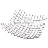 Chromed Steel Silver Fruit Basket WI0073 - Kitchen 40cm * 10cm Wire Stand thumbnail-3