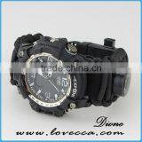 New Style Outdoor High Quality Waterproof Paracord Survival Watch Bands thumbnail-1