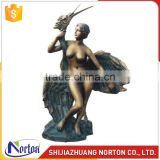 Life size bronze nude woman and swan for sale NTBH-013LI