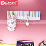 2016 New Design Home Wall Decoration Piano Wall Mount Hook Multifunction Clothes Coat Rack and Key Holder Wall Hook
