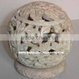 Decorative Soapstone Candle Holder Tea Light Candle Holder thumbnail-1