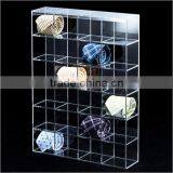 Hot Sale!wholesale Acrylic Lucite Tie Display Racks With Dividers, Acrylic Bow Tie Display Base With Compartments thumbnail-1