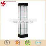 Lockable Multi-tier Crystal Glass Display Cabinet for Jewelry Store