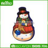 FDA Standard Economic Holiday Products Christmas Plates Cheap, Snowmen Shape Homeware Plate thumbnail-1