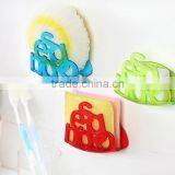 ABS Plastic Drain Sponge Holder With Strong Sucker for Kitchen and Bathroom thumbnail-1