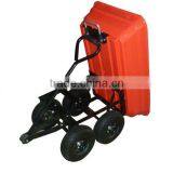 Europe Market Four Wheel TC2145 Cheap Poly Garden Dump Cart Dump Trolley thumbnail-1