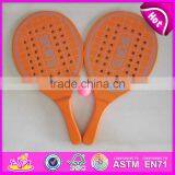 2015 Shot Kids Wooden Tennis Beach Rackets,New Wooden Beach Rackets With Ball,High Quality for Match Beach Tennis Racket W01A109 thumbnail-1