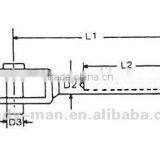 Industrial Horizontal Ceiling Wall Lifeline System Stainless Steel Cable Bracket thumbnail-4