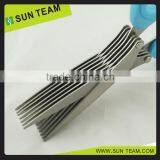 SK077 7" Professional 7 Blades Stainless Steel Herb Scissors thumbnail-4