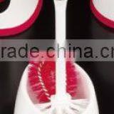 High Quality New Style Plastic Toilet Cleaning Brush With Holder Set thumbnail-3