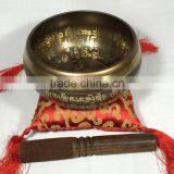 Best Selling Meditating Buddha Crafted Handmade Tibetan Singing Bowl thumbnail-2