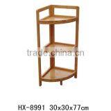 Cheap 3- Tier Bamboo Bathroom Corner Shelf thumbnail-2