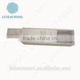 Natural & Burlywood Wooden Wine Box With Sliding Lid thumbnail-3