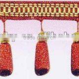 Beaded Wood Ball Curtain Fringe
